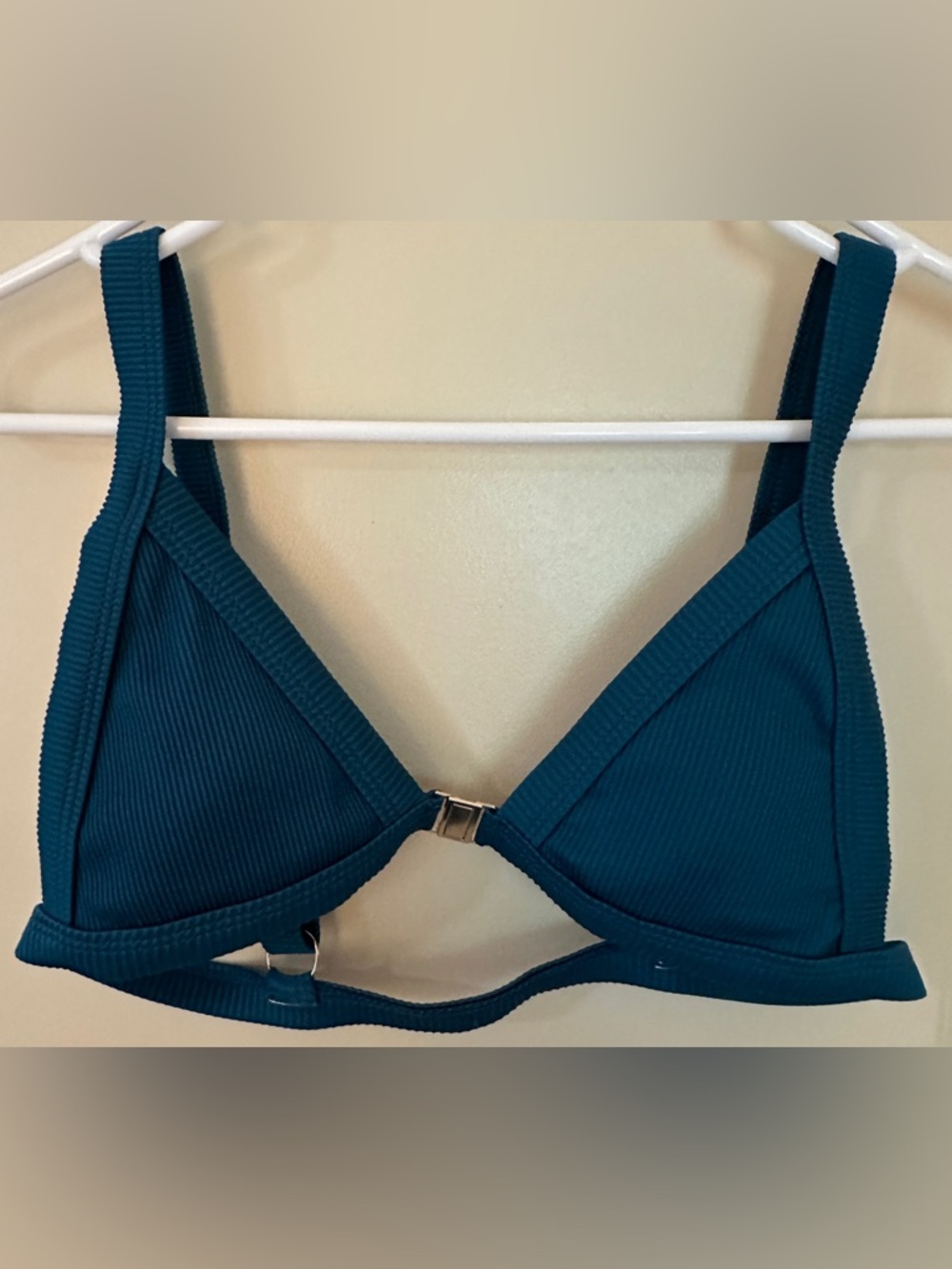 Zaful Teal Bikini Triangle Top Women's Sz 8